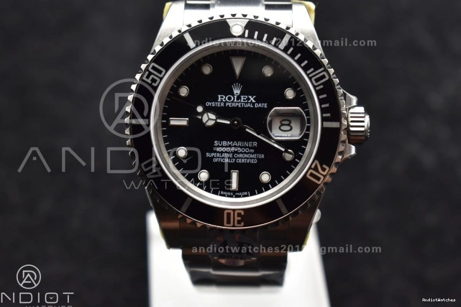 Bright ARF1:1 Best on 904L Steel SS 1136 16610 LN V Edition SH3135 Black Bracelet Submariner 1106
